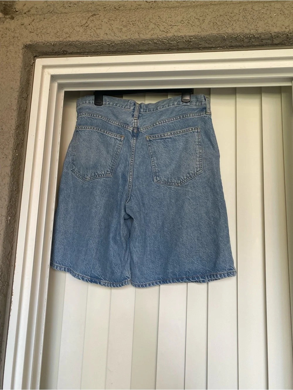 Agolde Ellis Long Denim Shorts